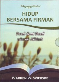 Hidup Bersama Firman : Matius - Kitab Para Rasul